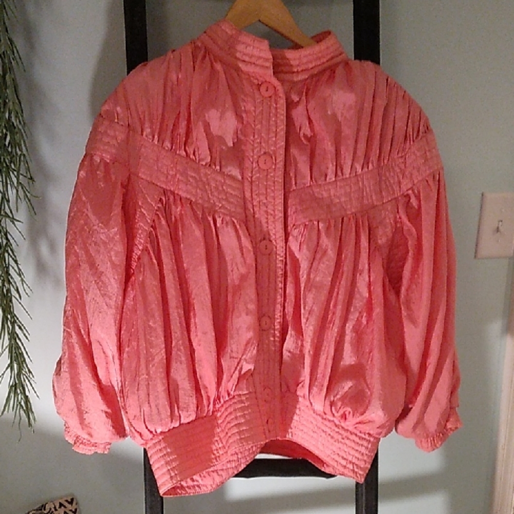 Vintage Abraxas Pink Button-Up Jacket